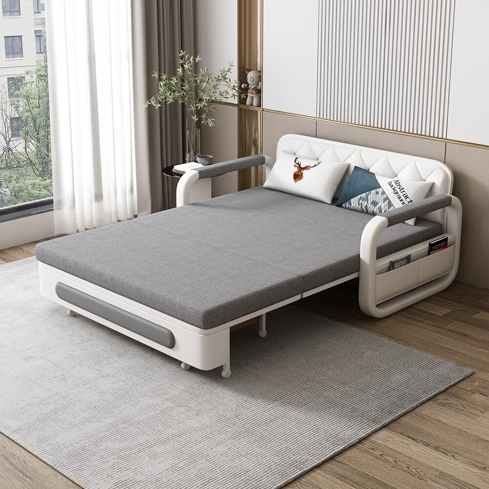 Modern Memory Foam Sleeper Sofa with Storage Bed Bath Beyond