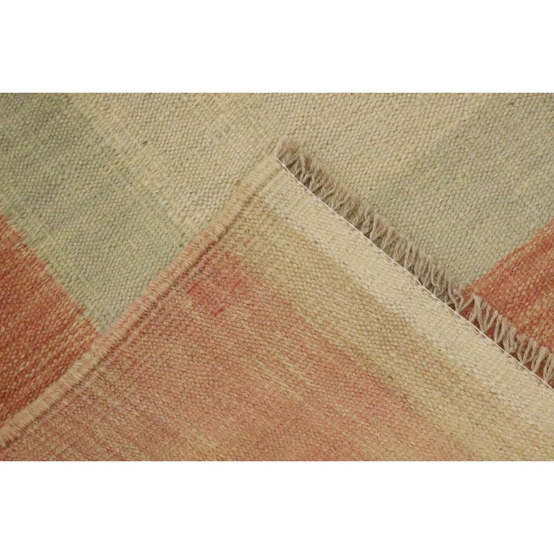 Hand Woven Oriental 100% Wool Carpet Southwestern Modern Multi-Colored Kilim Area Rug - 7' 10'' X 5' 4''