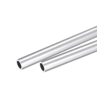 DMiotech 3pz (6mm OD x 2mm ID) Tubo Tondo in Alluminio 6063 Lunghezza 300mm Tubazione Metallico per Costruzione di Telaio Macchinari Progetti Fai Da Te
