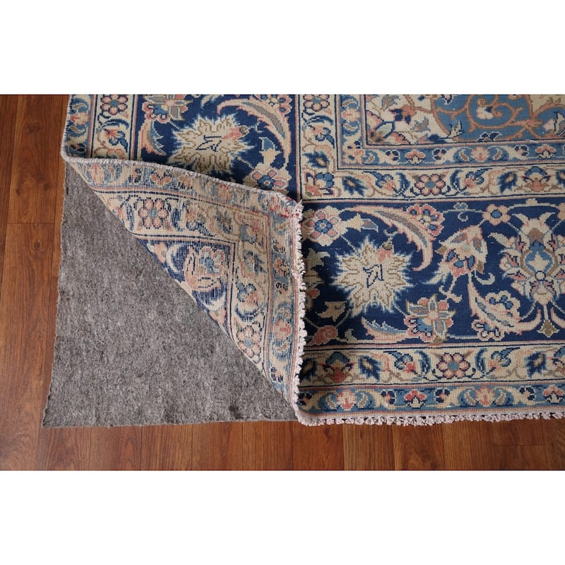 Traditional Pink Najafabad Persian Vintage Rug Handmade Wool Carpet - 9'8" x 12'9"