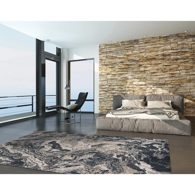 The Gray Barn Spade Natural Geode Glam Area Rug