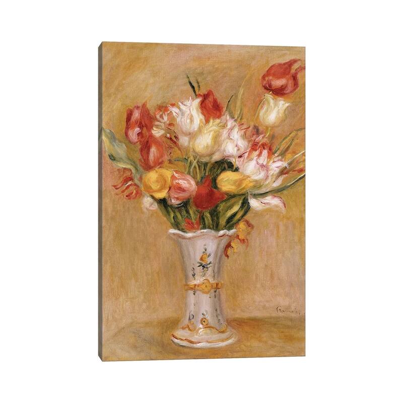 iCanvas "Tulips " by Pierre-Auguste Renoir Canvas Print