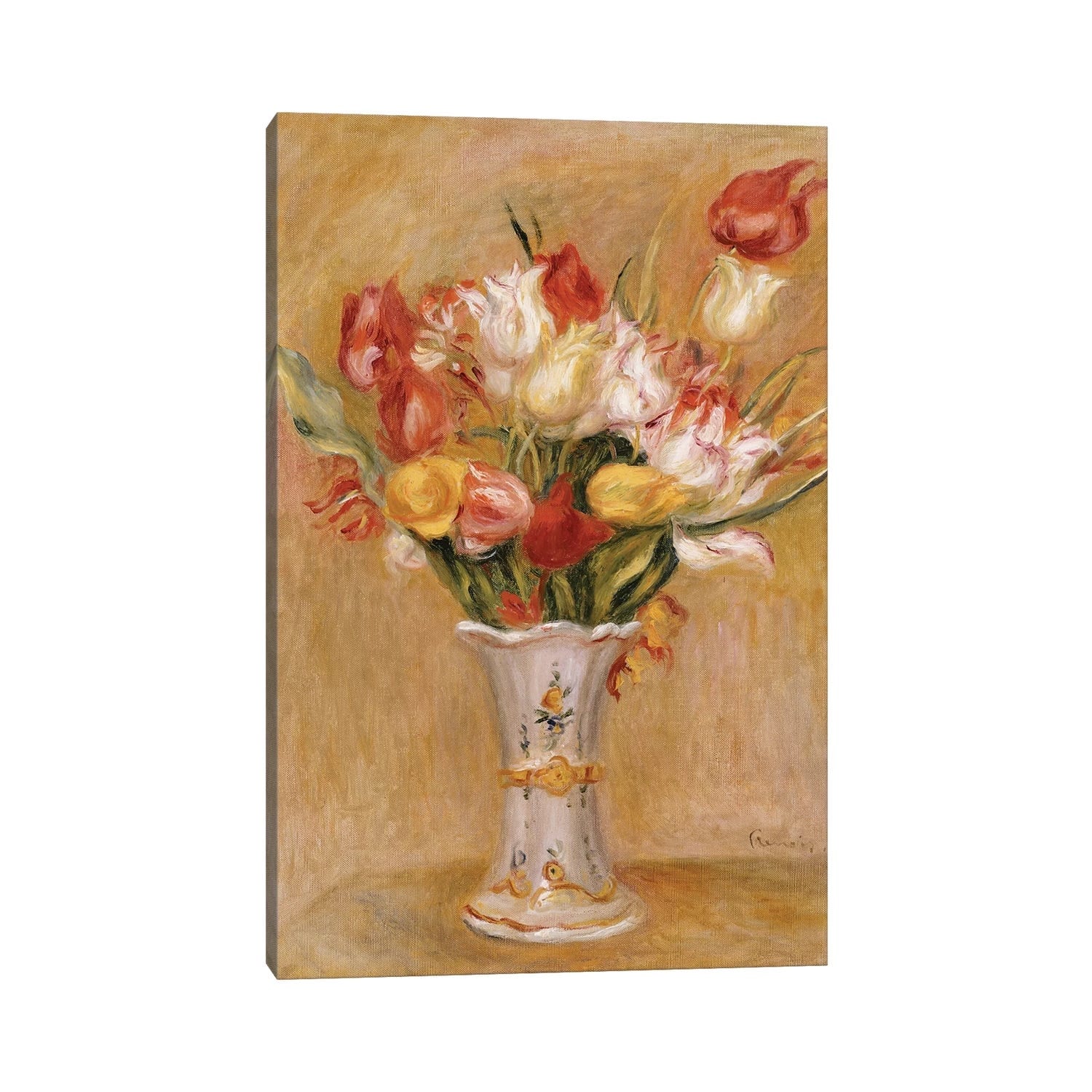 iCanvas "Tulips " by Pierre-Auguste Renoir Canvas Print