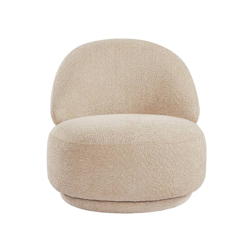 Fabric Swivel Chair with Metal Frame