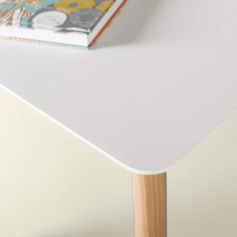 Priage by ZINUS 47" White Wood Dining Table