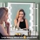 preview thumbnail 12 of 20, Makeup Vanity Dressing Table with Mirror, 8 Lights & 2 Drawers - 35.43"(W)*15.74"(D)*61.61"(H)