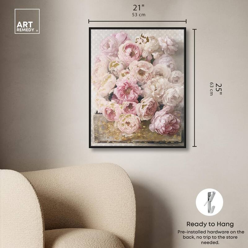 Beautiful Glam Floral Case Canvas by Art Remedy