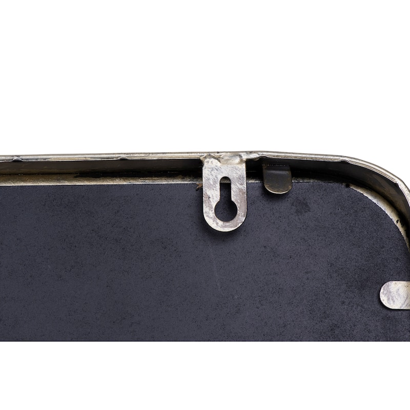 Metal Framed Wall Mirror with Shelf