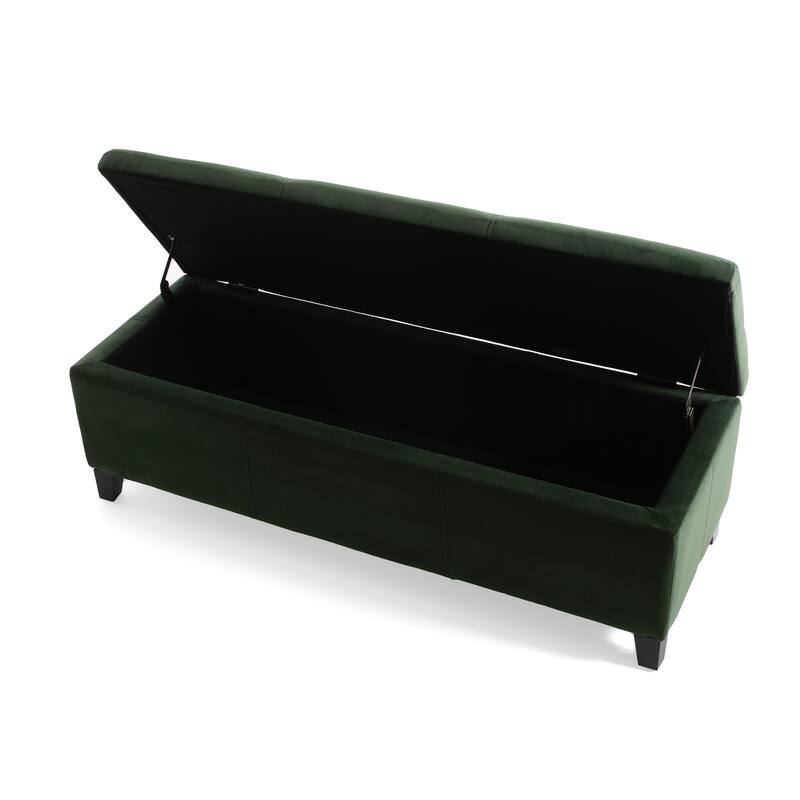 Roomfitters Modern Storage Bench, Upholstered Ottoman with Hidden Compartment and Lift-Top Lid
