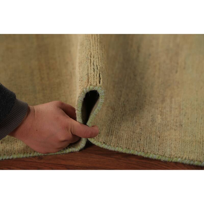 Striped Gabbeh Modern Rug Hand-Knotted Wool Carpet - 2'8" x 4'0"