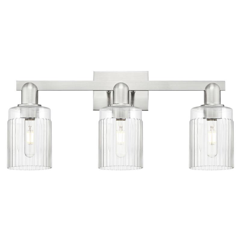 Innovations Lighting Endless Possibilities Arcadia - Hadley - 3 Light 24" Bath Vanity Light - Clear/Brushed Satin Nickel