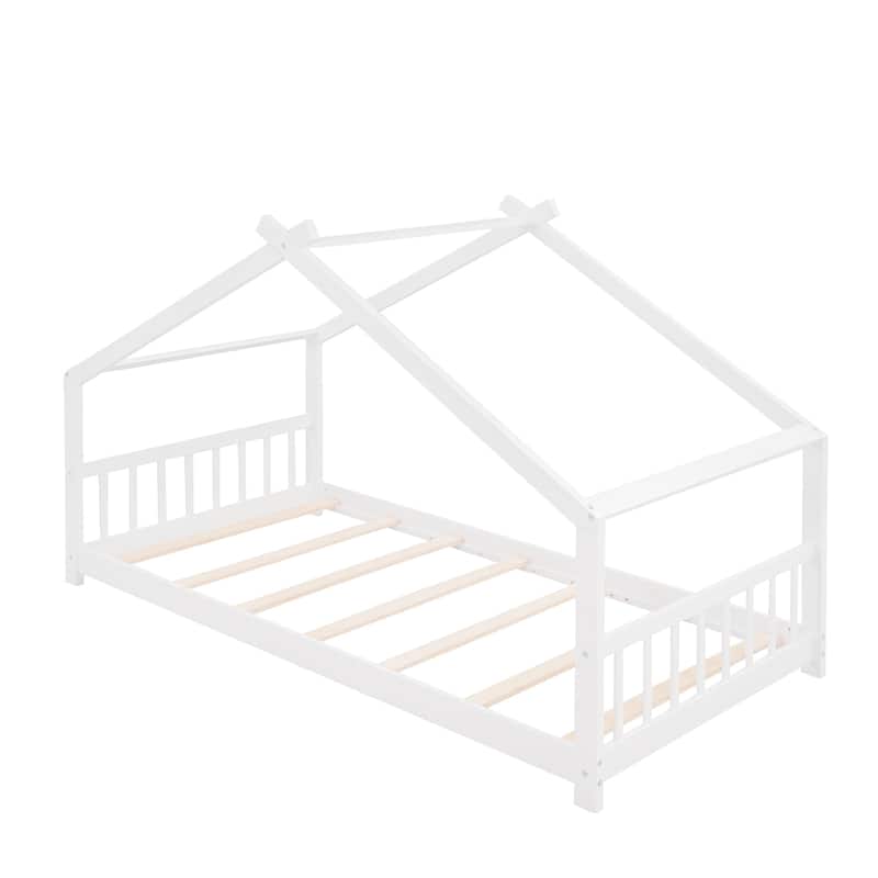 House Bed Wood Bed