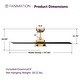 preview thumbnail 5 of 14, Fanimation Barlow 52 inch Indoor/Outdoor Ceiling Fan with LED CCT Select Light Kit and Remote - Brushed Satin Brass