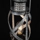 preview thumbnail 11 of 9, Alpine Corporation 15"H Indoor/Outdoor Vintage Metal Lantern with LED Lights, Silver