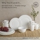preview thumbnail 2 of 4, Fitz and Floyd Fluted 16-Piece Dinnerware Set, Service for 4