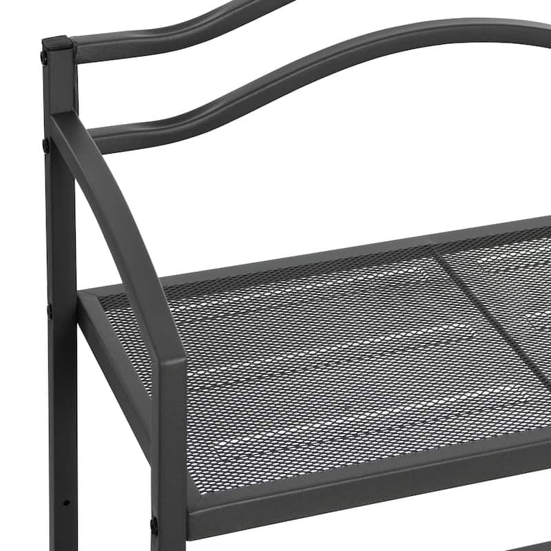 Household Essentials 2-Tier Metal Wall Mount Bathroom Storage Rack