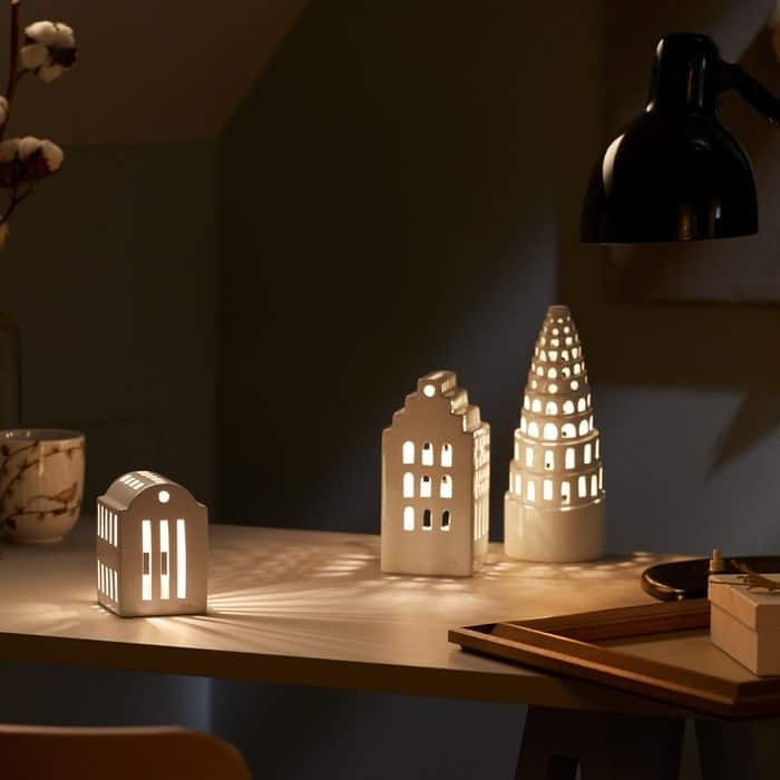 Kähler Urbania Lighthouse Smithy, White - H: 4.1"