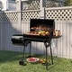preview thumbnail 3 of 6, Barrel Charcoal Grill With Offset Smoker And Warming Rack Outdoor BBQ Grill For Backyard Patio Parties - N/A