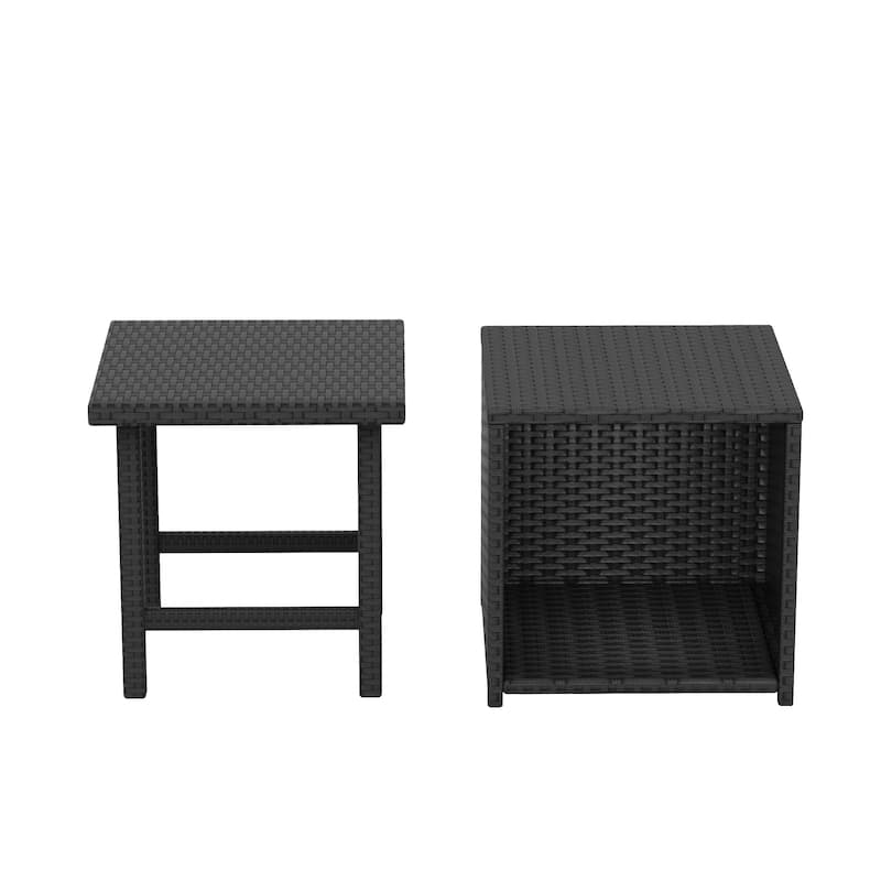 Merrick Wicker Rattan Table (Set of 2)