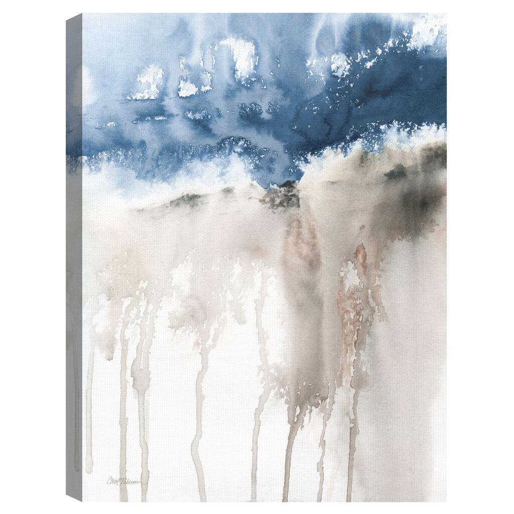 Windy Cliff 1 Blue by Carol Robinson Canvas Art Print