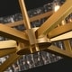preview thumbnail 8 of 6, 25.6 in. Gold Modern Crystal Chandelier Glam Dimmable Pendant Light With Clear Glass for Living Dining Room