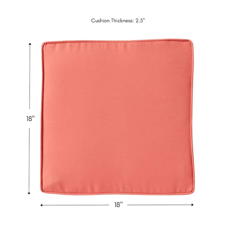 Greendale Home Fashions 18" Square Outdoor Chair Pad (Set of 2)