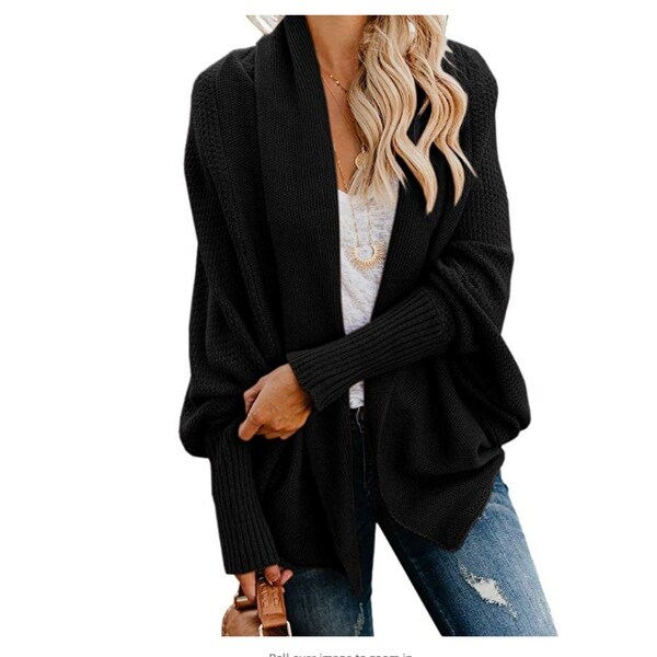 shawl open front cardigan