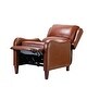 preview thumbnail 108 of 166, Brigida Multifunctional Modern Genuine Leather Nailhead Trim Recliner with Adjustable Footrest Set of 2 by HULALA HOME