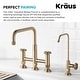 preview thumbnail 9 of 165, Kraus Urbix Industrial Solid Brass Kitchen Faucet