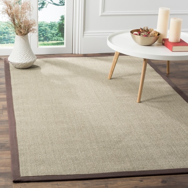 Indoor Door Mat Beige & Blue Stripes - Colorful Sisal Rug