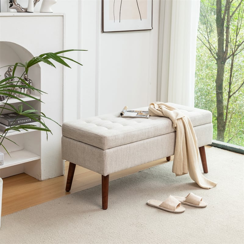 Storage Bench for Bedroom,End of Bed Bench Foot of Bed,Entryway Bench