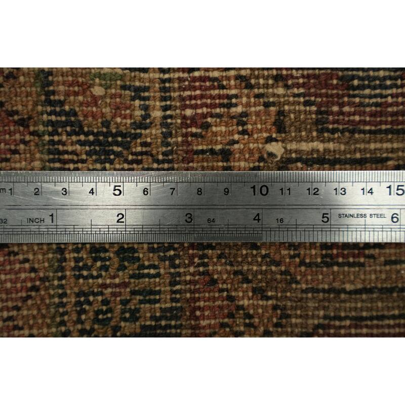 Hand Knotted Oriental 100% Wool Carpet Traditional Geometric Red Bakhtiari Area Rug - 9' 5'' X 6' 9''