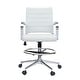 preview thumbnail 39 of 38, Office Chair With Arms Stools For Counter Height Bar Office Wheels PU Leather Rest Tilt Swivel Work Office Standing Desk