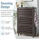 Slim Shoe Cabinet with Hanging Hooks, Slits Design Panels Entryway ...