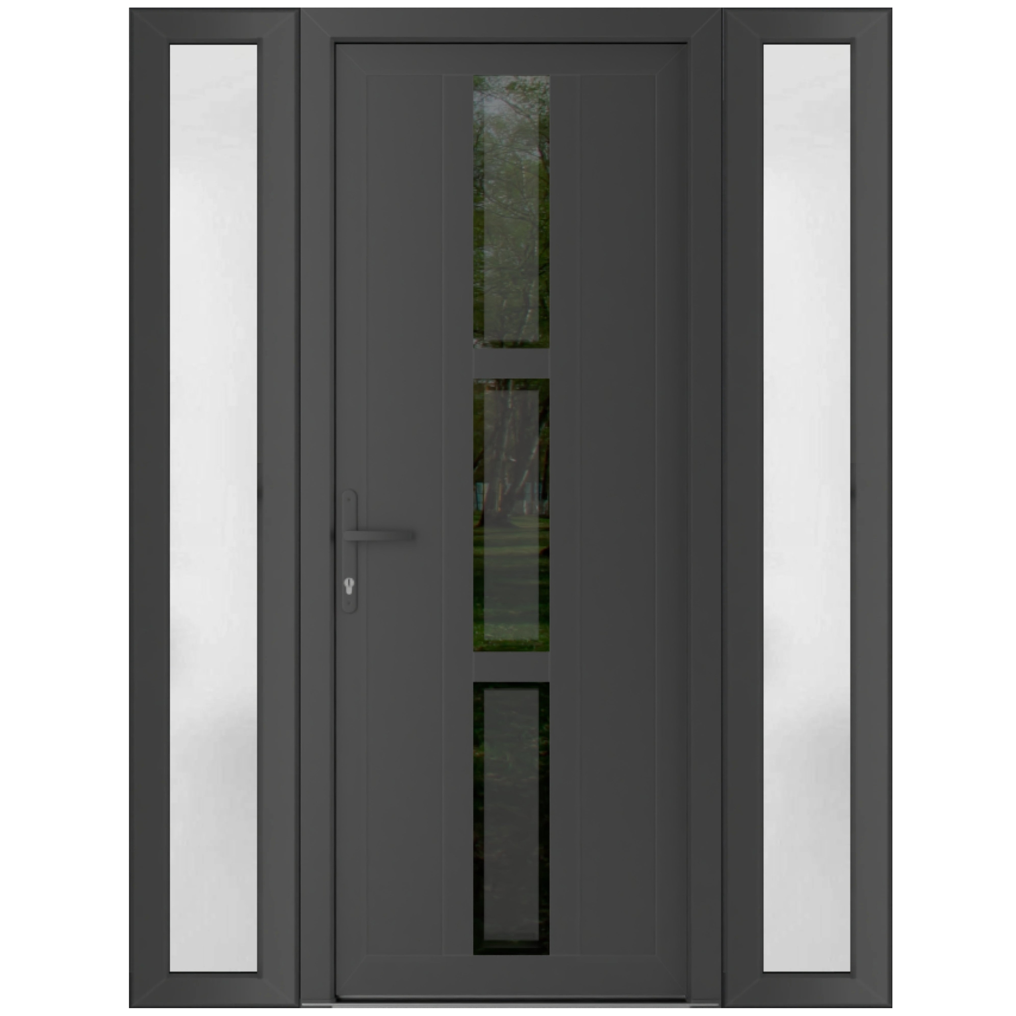 VDOMDOORS Manux 8112 Antracite Grey uPVC Exterior Door