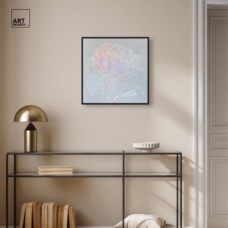 Embossed Flower I Canvas by Art Remedy
