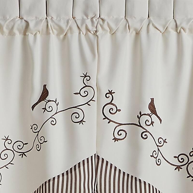 CHF Birds Valance, Swag & Tier Pair Curtain Collection
