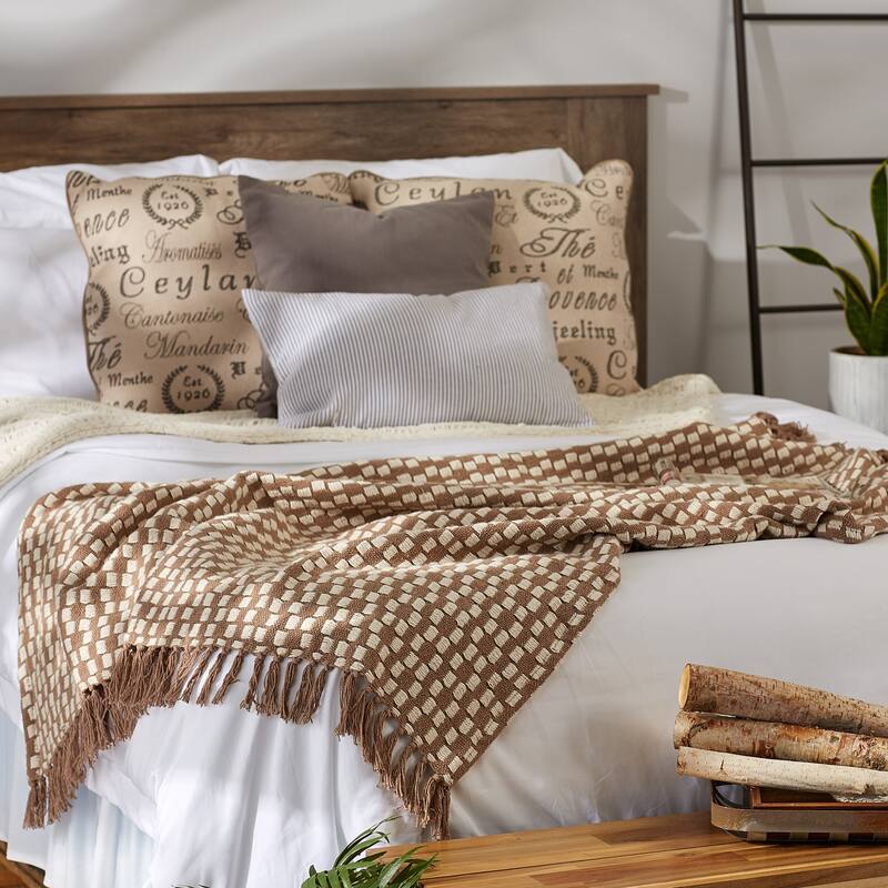 DII Stone Urban Check Throw