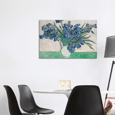 iCanvas "Irises, 1890" by Vincent van Gogh Canvas Print