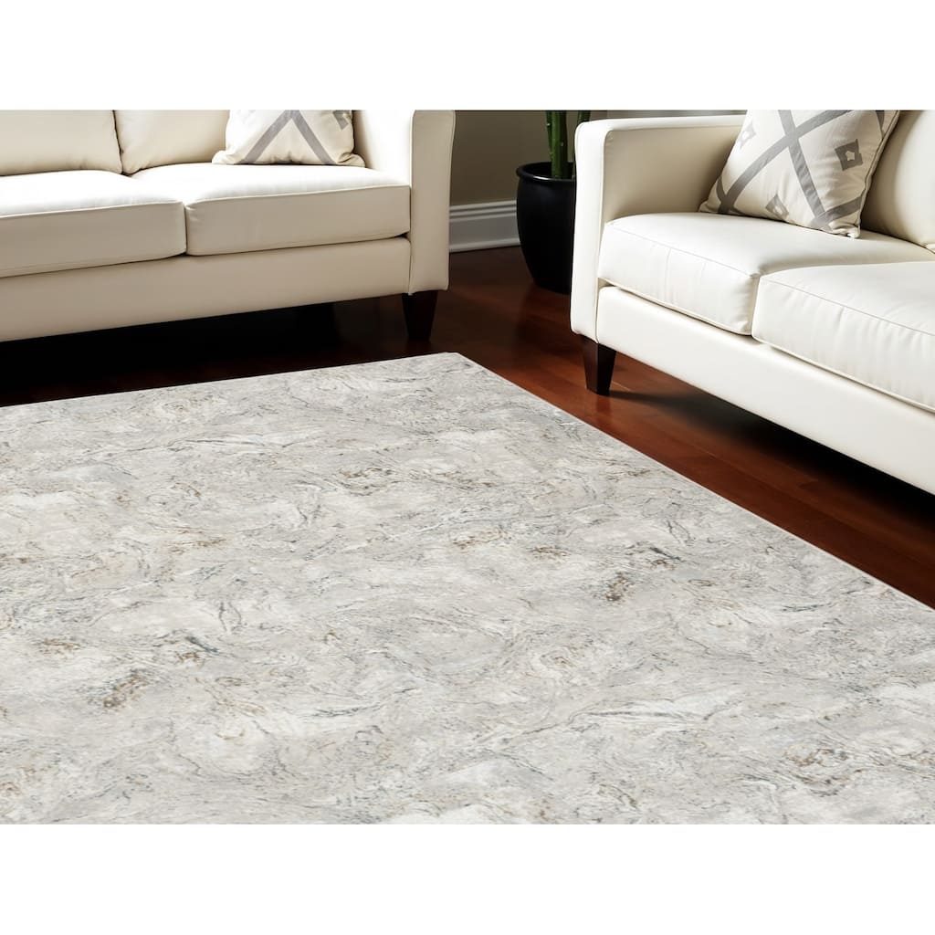 HomeRoots Abstract Modern Rectangle Area Rug - 144.00 in. x 108.00 in. x 0.39 in.