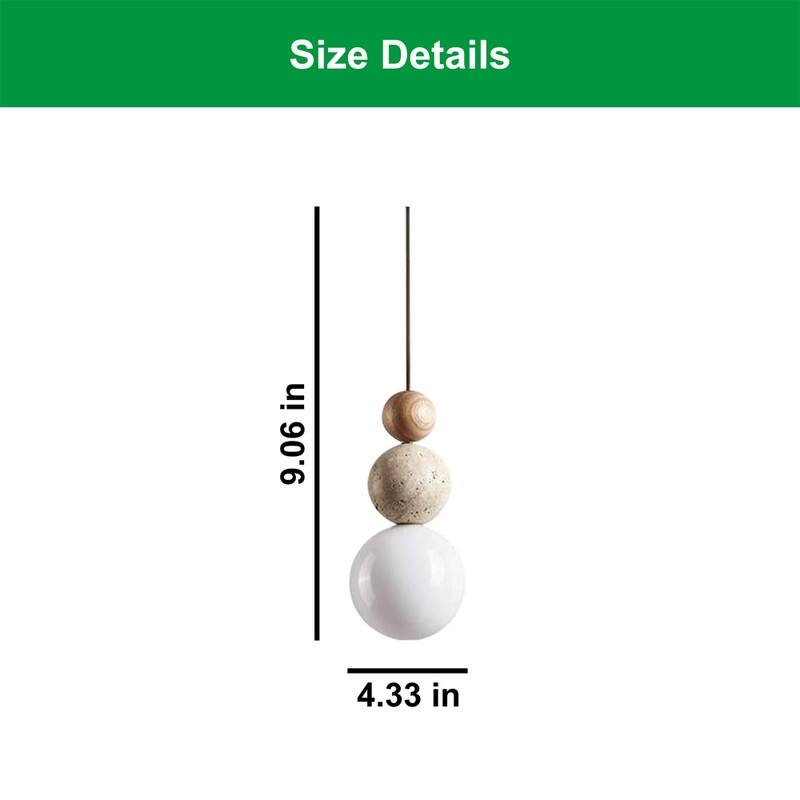 Modern light fixture brown hanging light glass, wood, yellow restaurant light