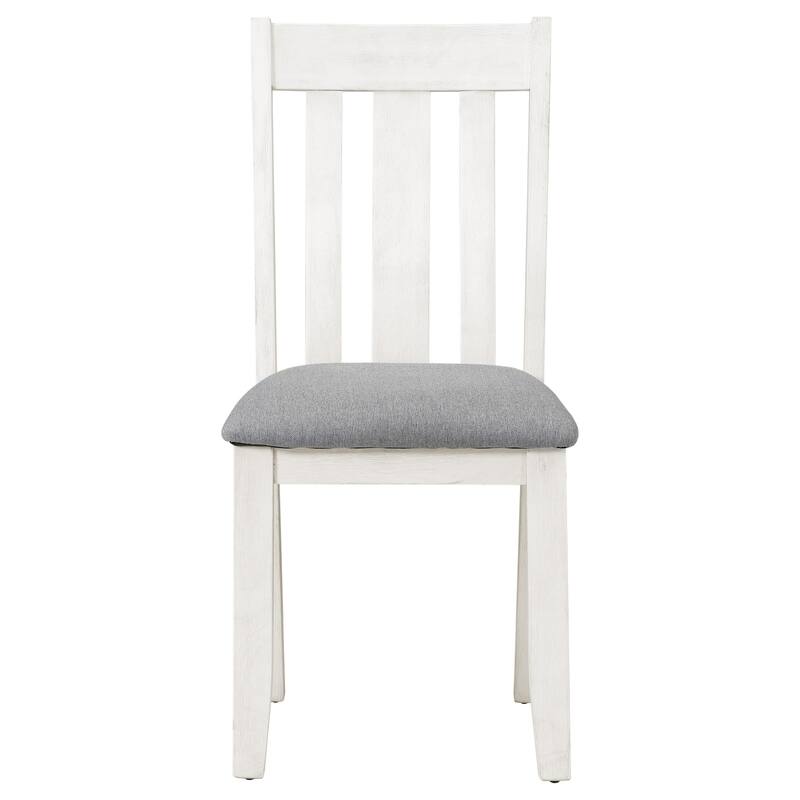 Retro 7-Piece Dining Table Set with Extendable Table and 6 Upholstered Chairs for Elegant Dining