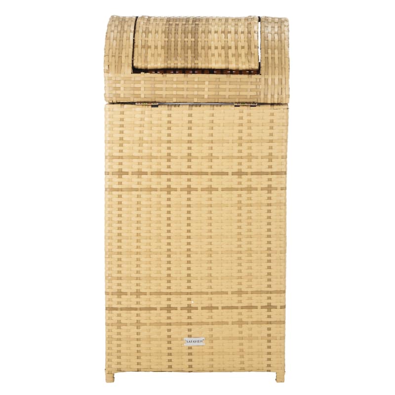 SAFAVIEH Outdoor Mazeli Trash Bin (Fully Assembled)