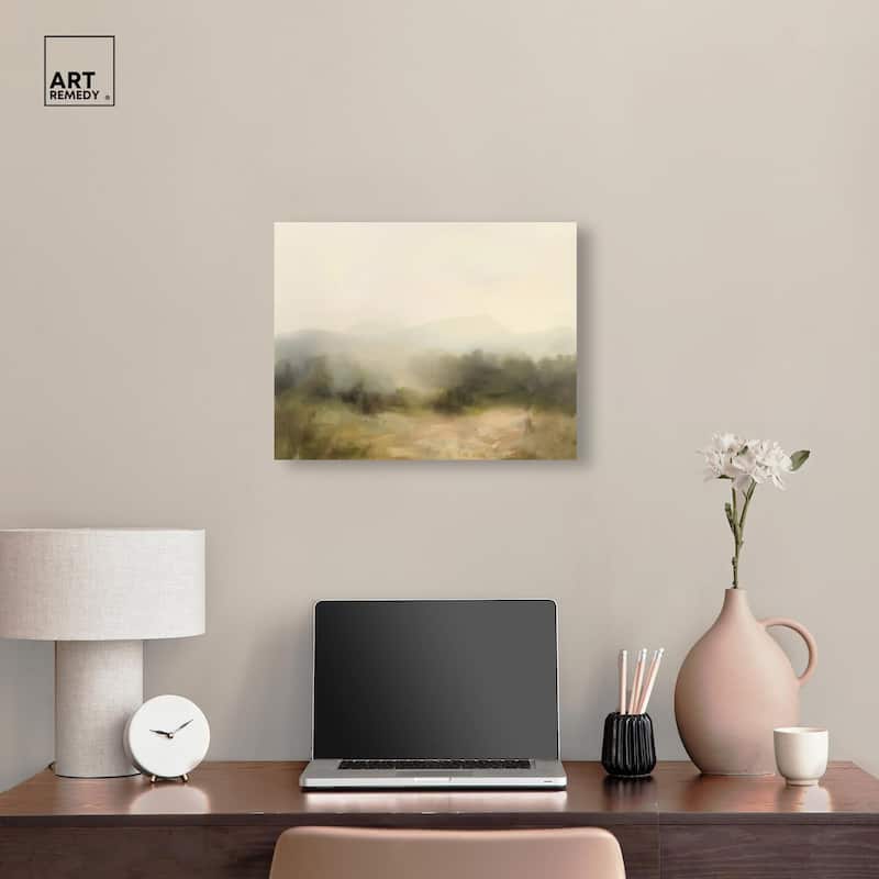 Haze Horizon Canvas by Art Remedy, Gallery Wrapped