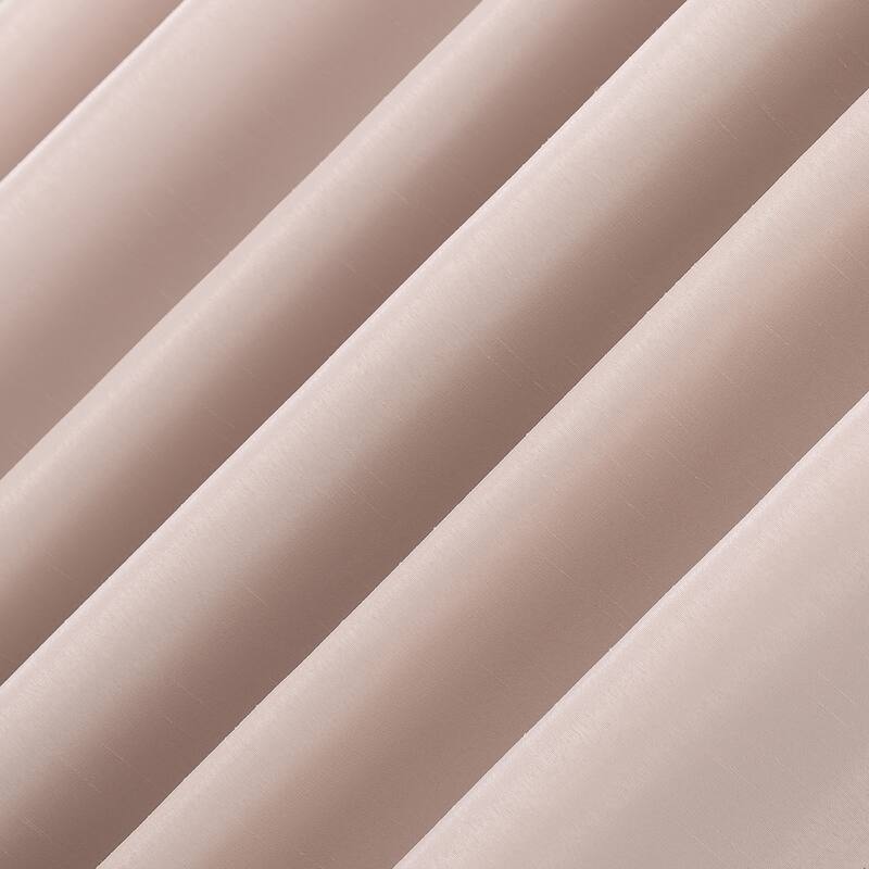 Sun Zero Evelina Faux Dupioni Silk Blackout Curtain Panel, Single Panel