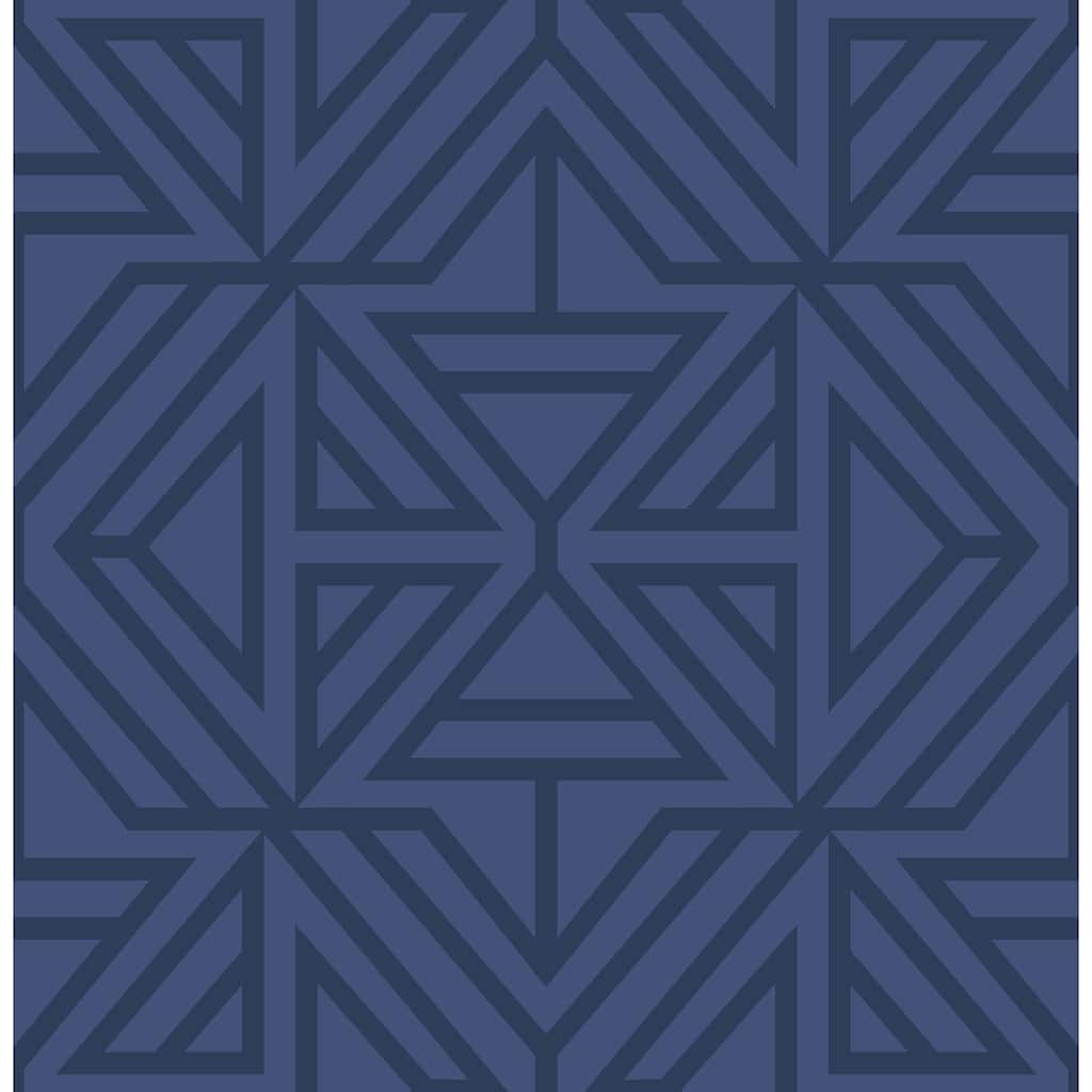 NuWallpaper Blue Linear Peel & Stick Wallpaper