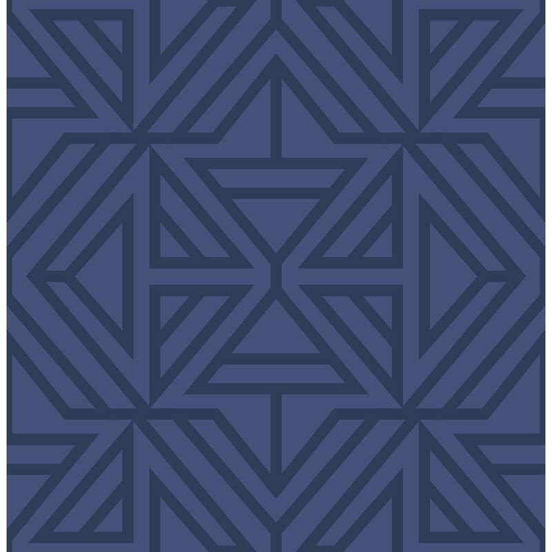 NuWallpaper Blue Linear Peel & Stick Wallpaper