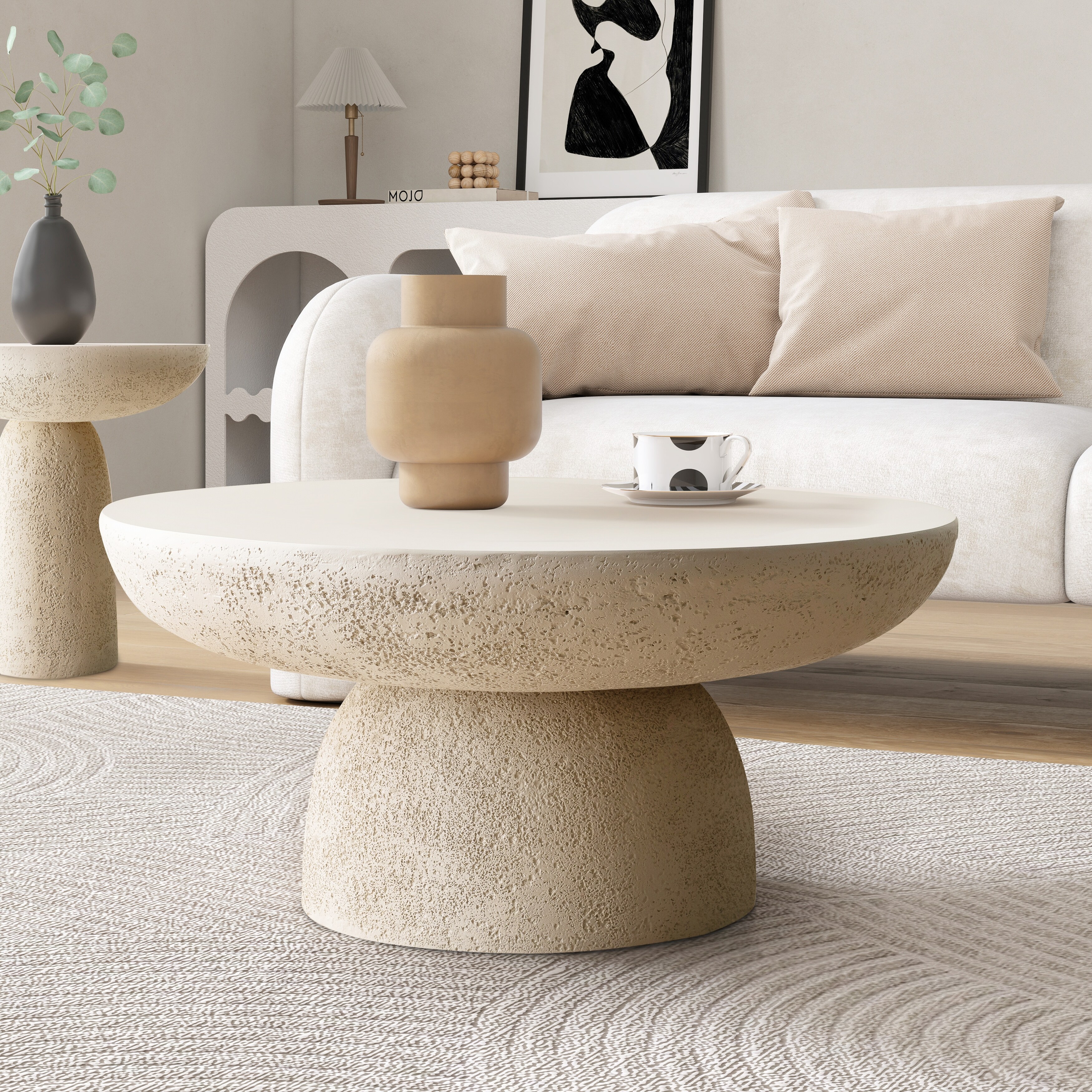 Holm 32" Wide Round Coffee Table - 32" Wide