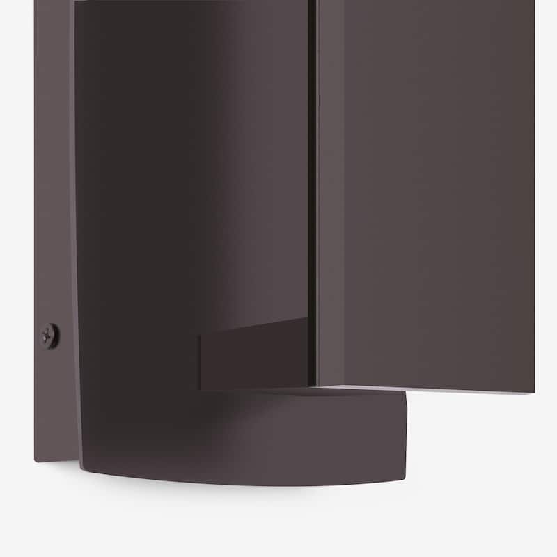 Modern LED Black/Bronze Aluminum Outdoor Wall Sconce(Set of 2)