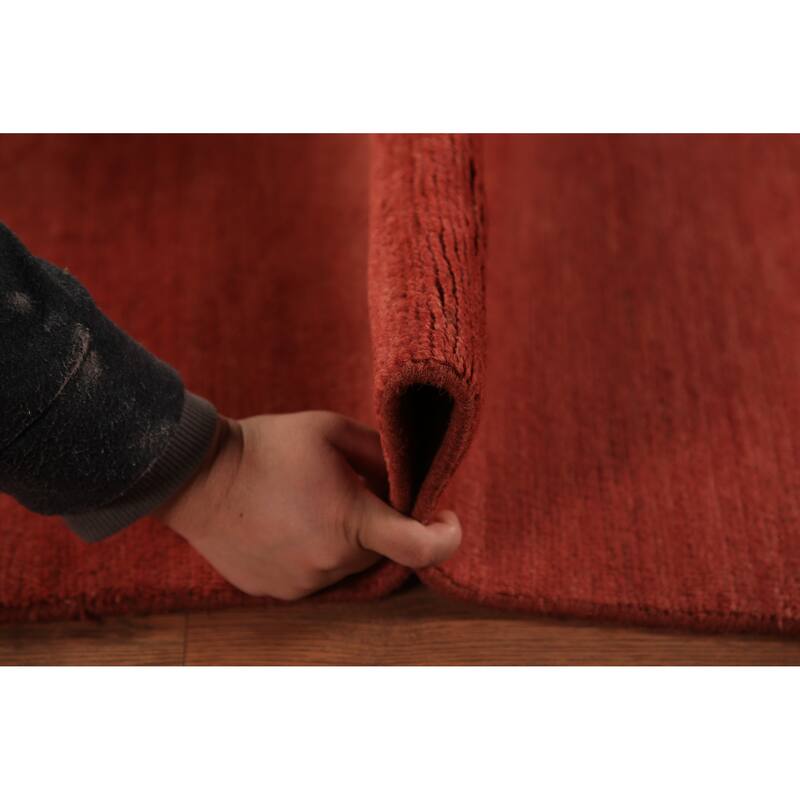 Gabbeh Oriental Runner Rug Hand-Knotted Wool Carpet - 2'9" x 12'10"